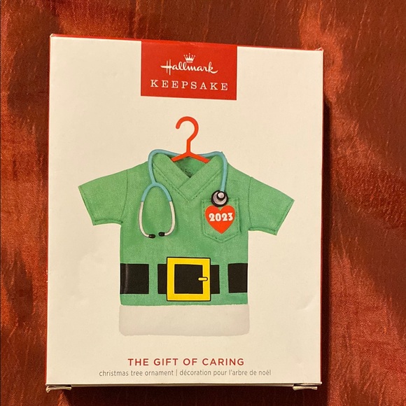 Hallmark Keepsake Other - NIB Hallmark Keepsake Green Scrub Top with Black Belt/Buckle & Stethoscope 2023